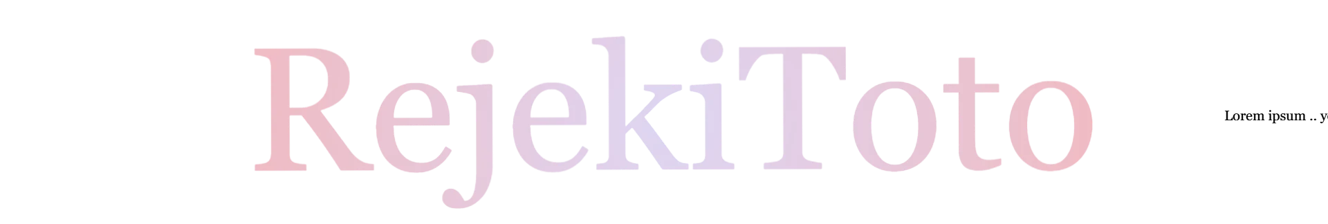 RejekiToto